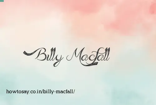Billy Macfall
