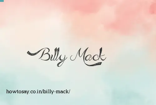 Billy Mack