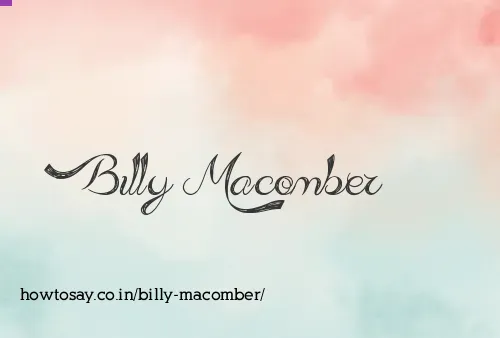 Billy Macomber