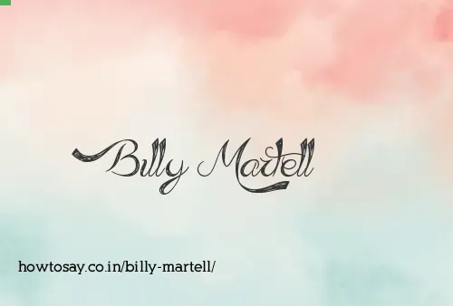 Billy Martell