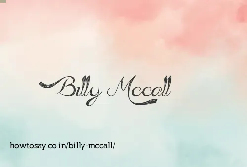 Billy Mccall