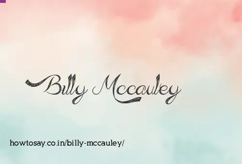 Billy Mccauley