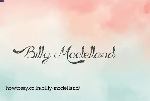 Billy Mcclelland