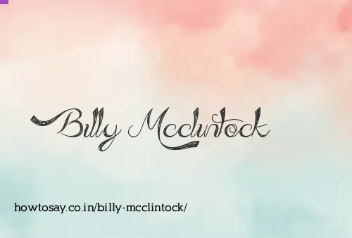 Billy Mcclintock