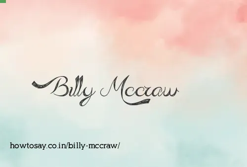 Billy Mccraw