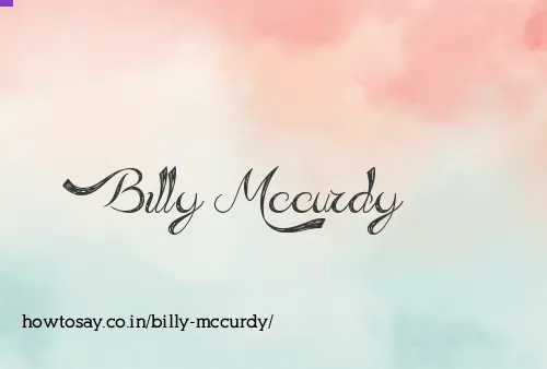 Billy Mccurdy