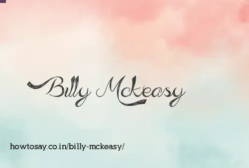 Billy Mckeasy