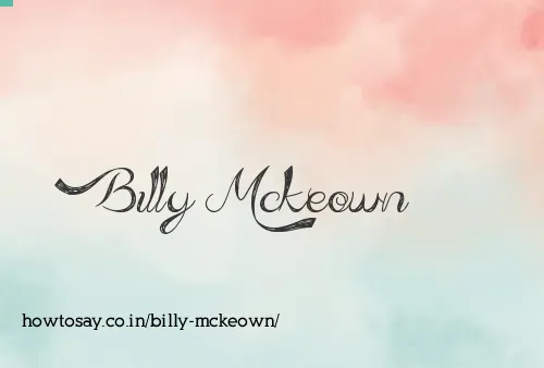 Billy Mckeown