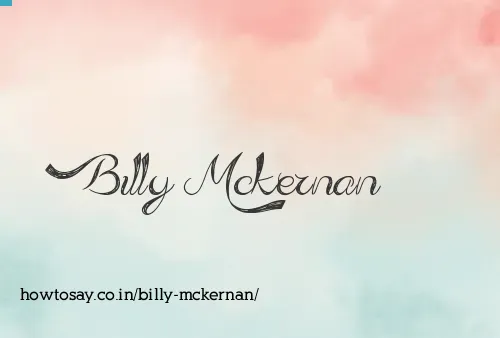 Billy Mckernan