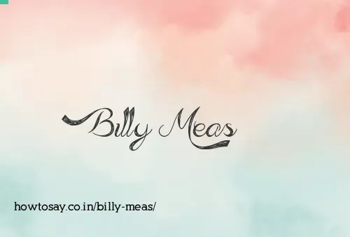 Billy Meas