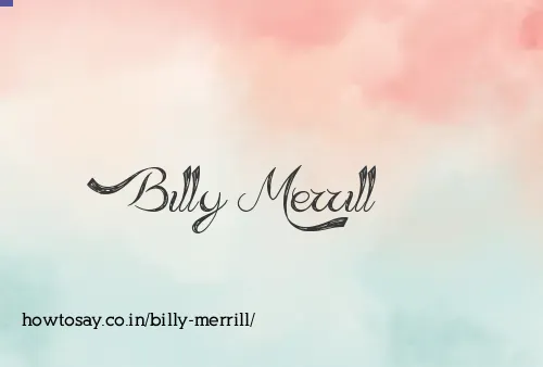 Billy Merrill