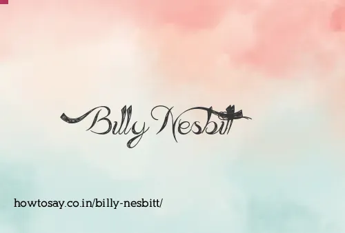 Billy Nesbitt