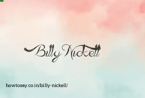 Billy Nickell