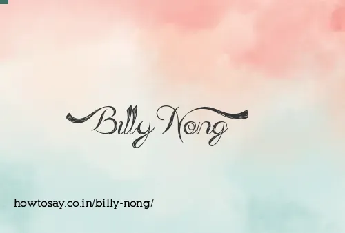 Billy Nong