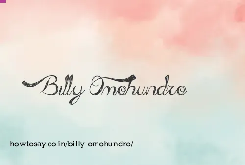 Billy Omohundro