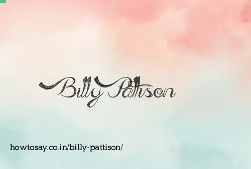 Billy Pattison