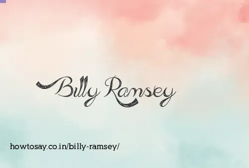 Billy Ramsey