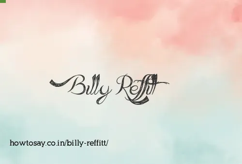 Billy Reffitt
