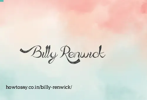 Billy Renwick