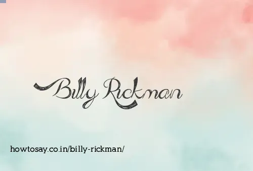 Billy Rickman