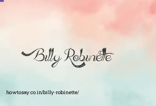 Billy Robinette