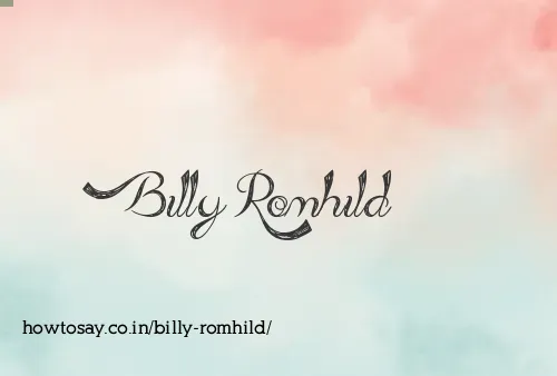 Billy Romhild