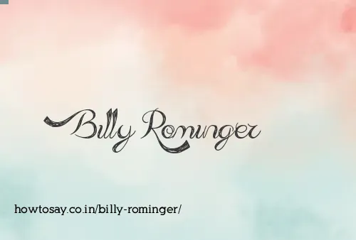 Billy Rominger