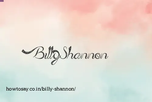 Billy Shannon