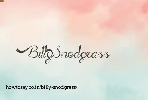 Billy Snodgrass