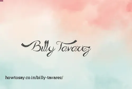 Billy Tavarez