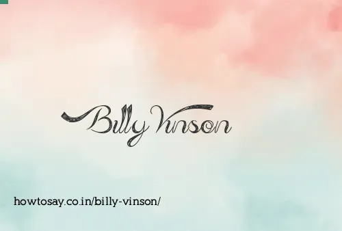 Billy Vinson