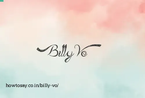 Billy Vo