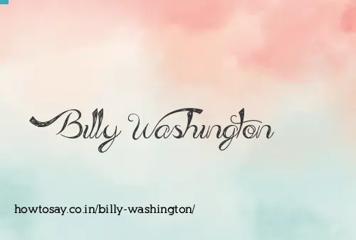 Billy Washington