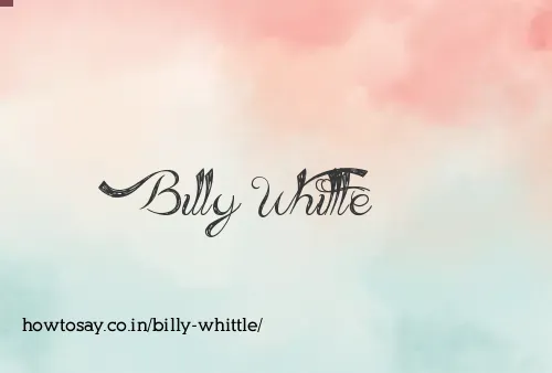 Billy Whittle