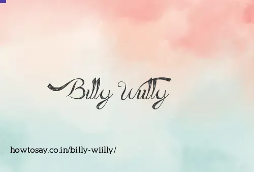 Billy Wiilly