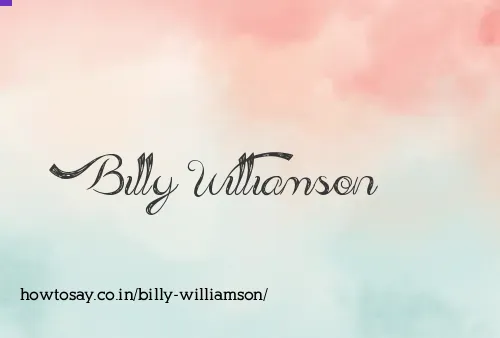 Billy Williamson