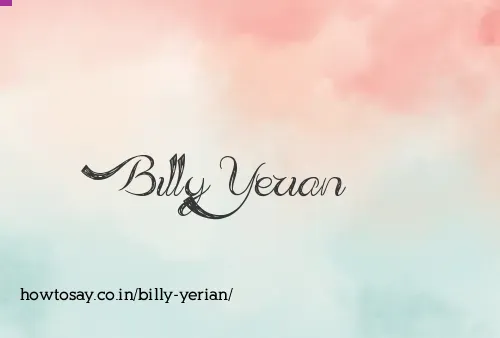 Billy Yerian