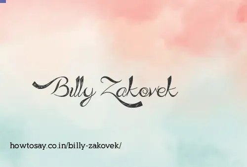 Billy Zakovek