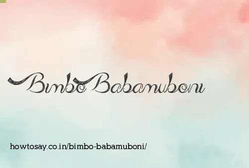 Bimbo Babamuboni