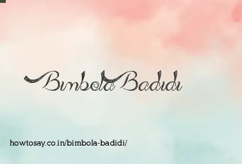 Bimbola Badidi