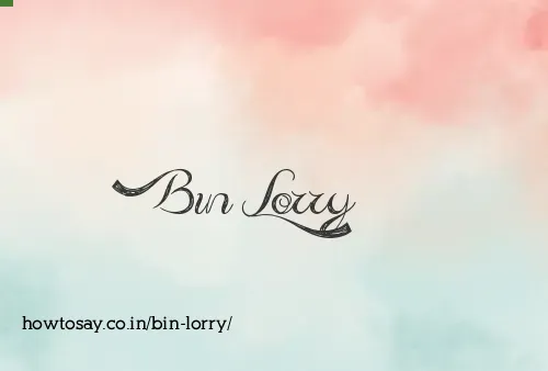 Bin Lorry