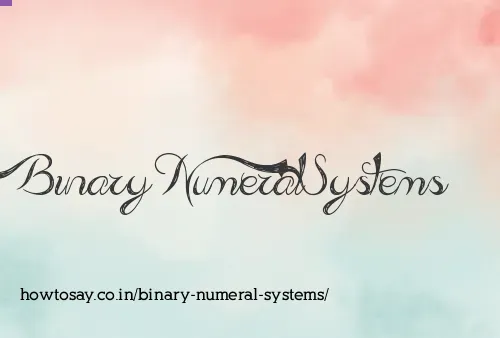 Binary Numeral Systems