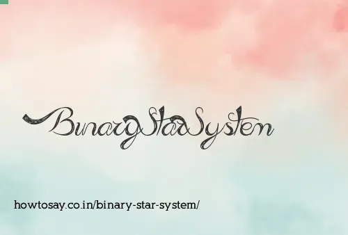 Binary Star System