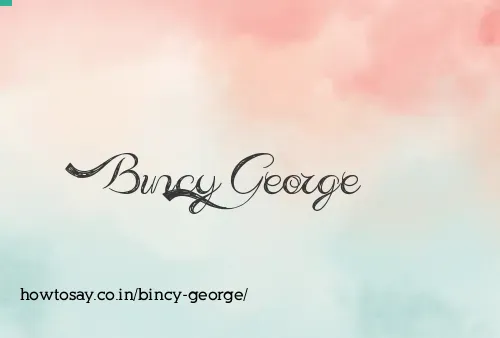 Bincy George