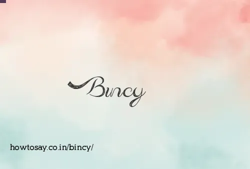 Bincy