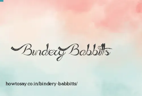 Bindery Babbitts