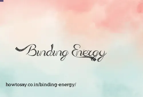 Binding Energy