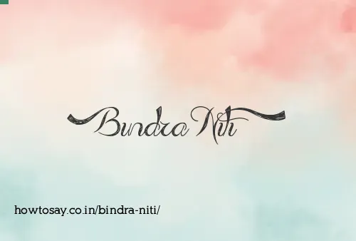Bindra Niti