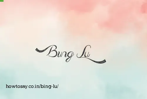 Bing Lu