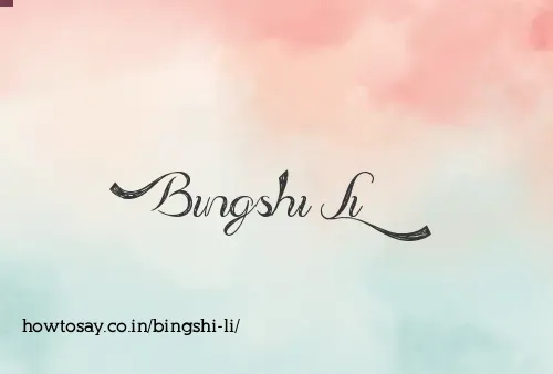 Bingshi Li